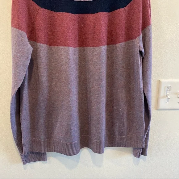 Smartwool Edgewood Colorblock Crew Sweater women’s XL - Picture 3 of 11